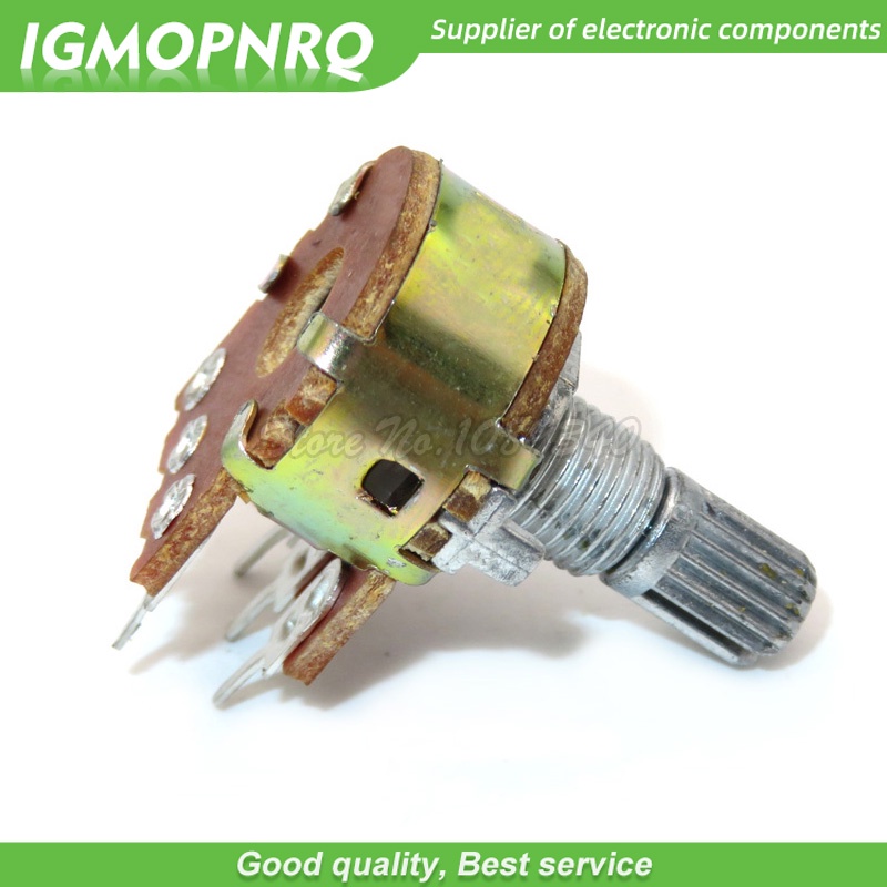 Set 5 Chiết Áp Khuếch Đại Âm Thanh B1K B2K B5K B10K B20K B50K B100K B1M 6Pin WH148 1K 2K 5K 10K 50K 100K 1M Chuyên Dụng