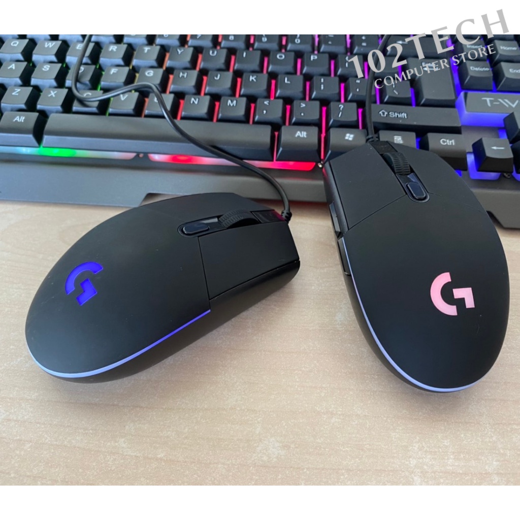 Chuột máy tính có dây Logitech G102 8000 DPI Led RGB nhanh và chính xác phù hợp làm chuột gaming làm việc văn phòng