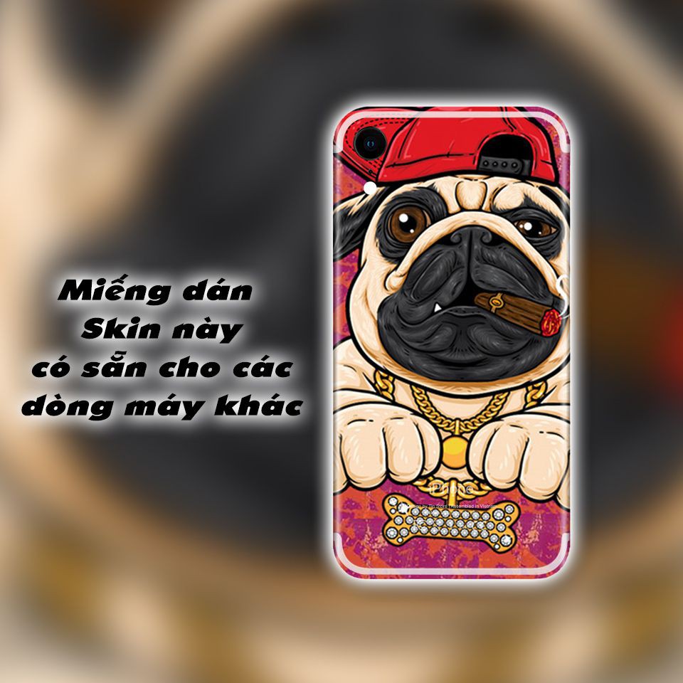 Miếng dán skin hình chó bull hiphop cho iPhone mẫu atk110