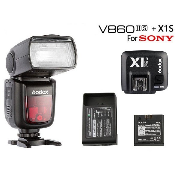 Đèn Flash Godox V860 II for Sony + Tặng Ommi tản sáng