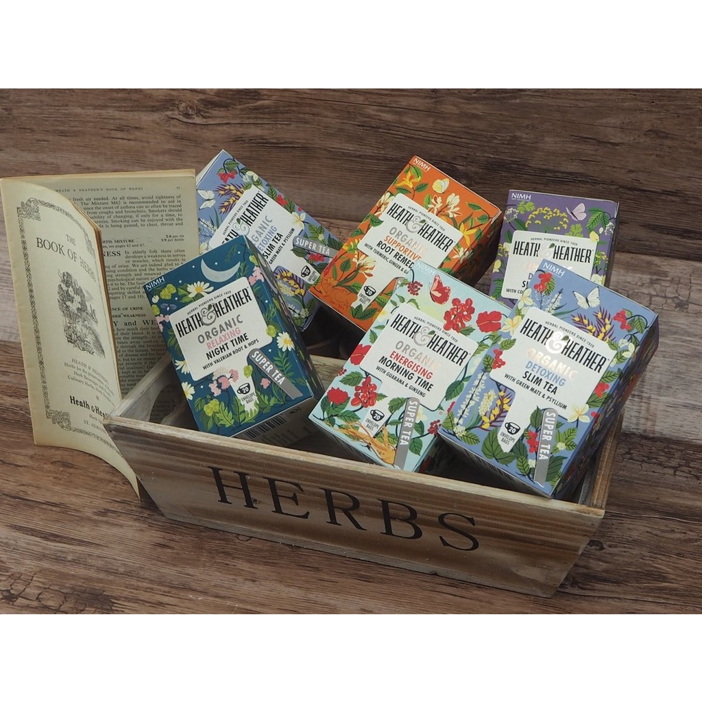 UK - Trà thảo mộc hữu cơ Heat&Heather Organic UK hộp 20 gói
