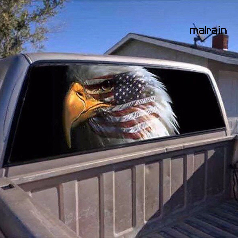 【VIP】American Flag Eagle Print Rear Window Graphic Decal Sticker Car Truck SUV Van