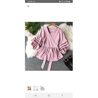 Áo Kiểu Peplum Tay Cách Điệu