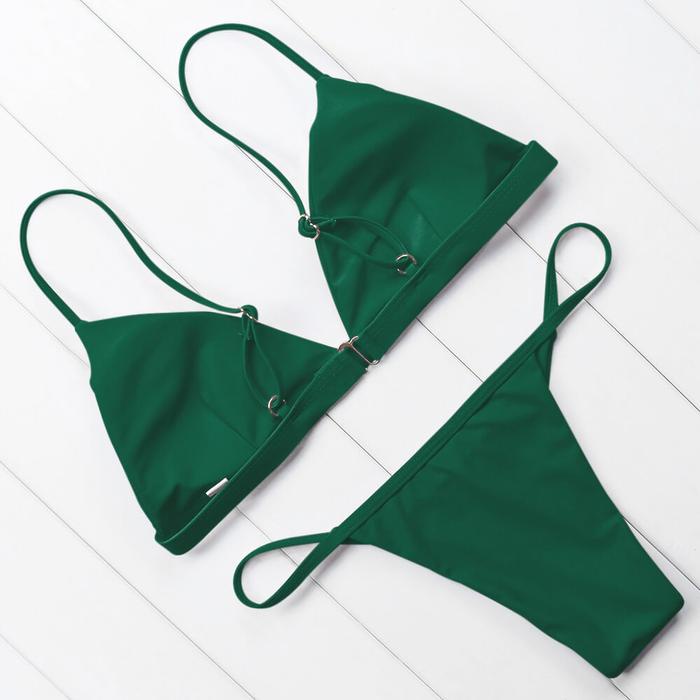 Bikini tam giác 2 mảnh đơn giản_ triangle basic tanning bikini