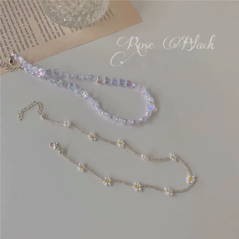 (8 mẫu) vòng cổ choker hạt vintage mã PK-01