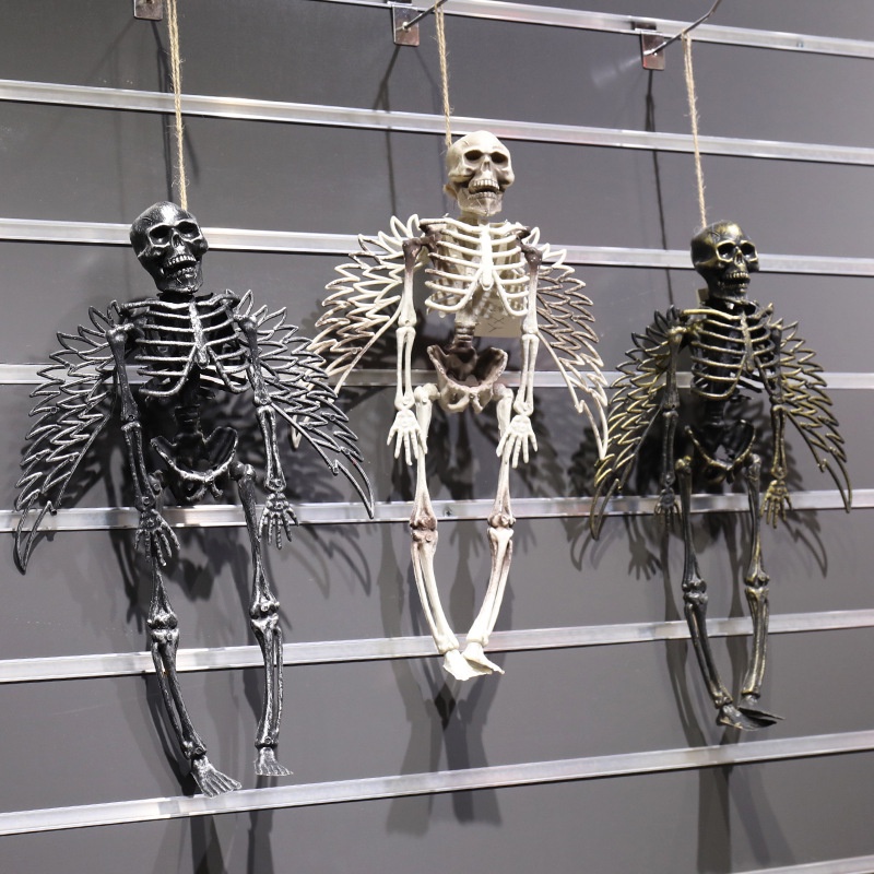 Mới Khung Đầu Lâu Có Cánh Hóa Trang Halloween