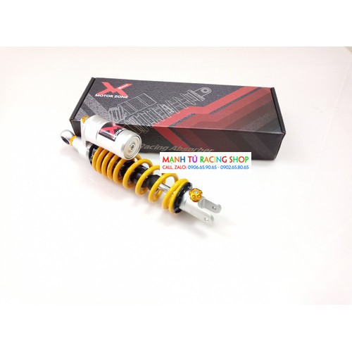 Phuộc sau xe vario X1R bình dầu trên màu vàng