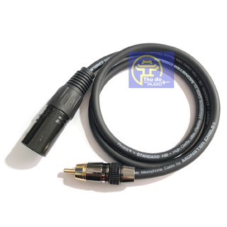 01 cái dây Canon Đực ra Av Bông Sen Rca chính hãng Monster Standard cao cấp - nhiều kích thước