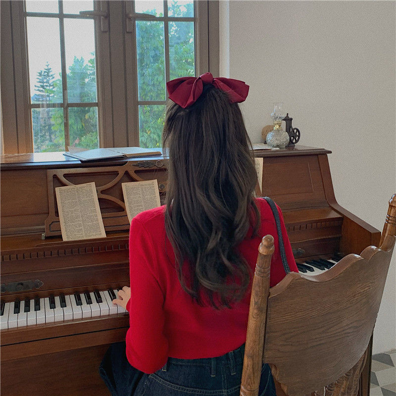 Áo len tay dài mùa hè phong cách Hàn Quốc hợp thời trang