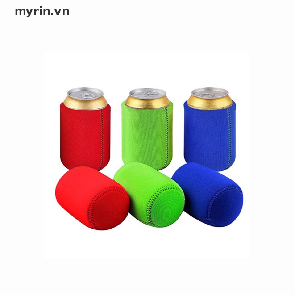 Bộ 6 Ống Bọc Lon Bia Mềm Cách Nhiệt Tái Sử Dụng Tiện Lợi