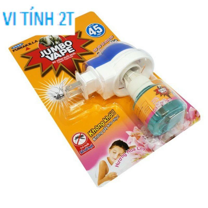 Máy xông đuổi muỗi và lọ tinh dầu Jumbo Vape