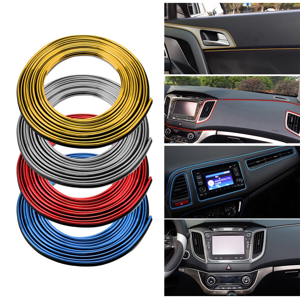Cuộn Dây Crom 5M Viền Trang Trí Nội Thất Xe Hơi