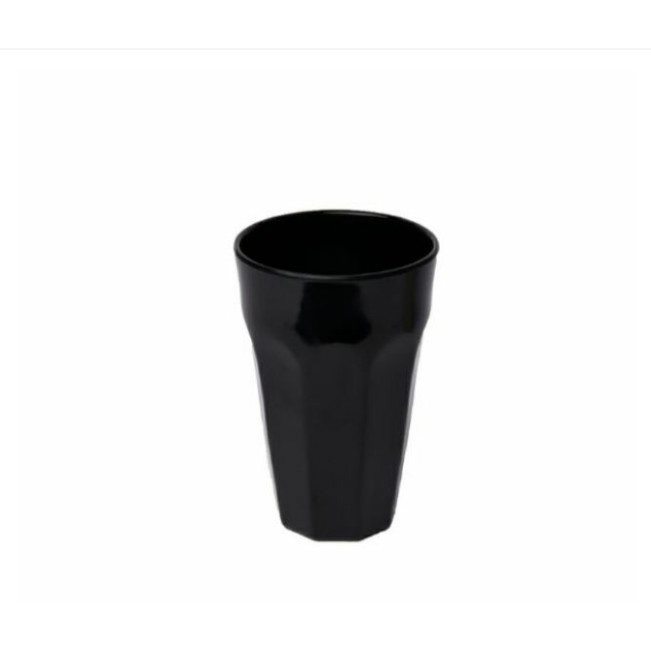 Ly nhựa Melamine cao 13.3cm màu đen/nâu dùng uống trà đá