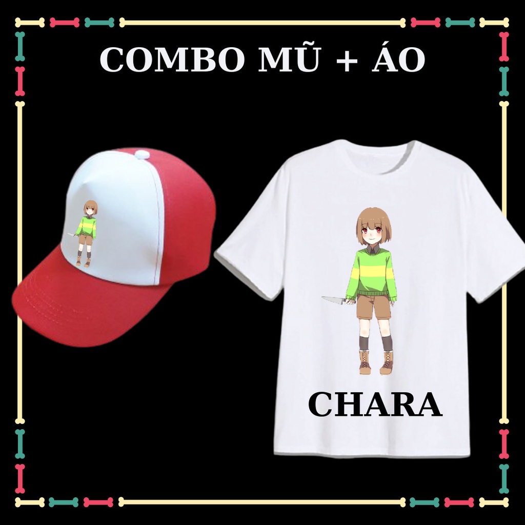 Combo Áo+ Nón in hình CHARA( Biệt đội Gangster) cho bé trai, bé gái.