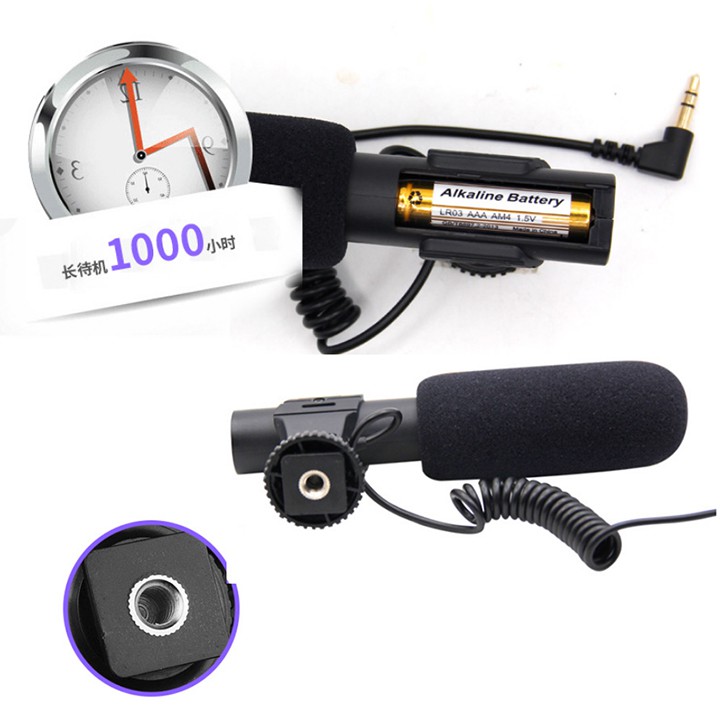 MICRO THU ÂM CHUYÊN NGHIỆP DÀNH CHO MÁY ẢNH  MIC-01