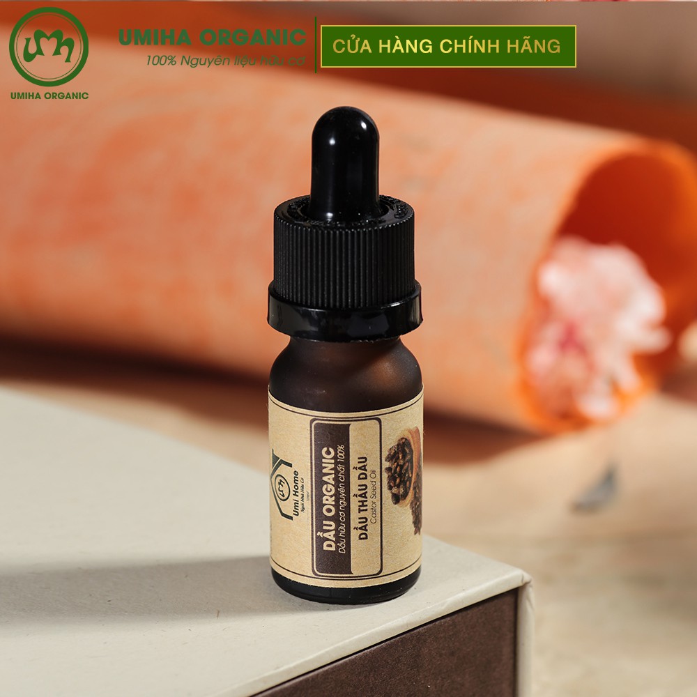 Dầu Thầu Dầu hữu cơ UMIHA nguyên chất | Castor Oil 100% Organic 10ml | BigBuy360 - bigbuy360.vn