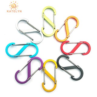 Móc khóa kẹp hình chữ S dạng số 8 bằng hợp kim nhôm