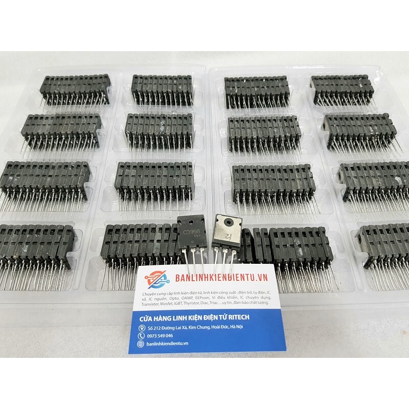 [Combo 2 chiếc] C3998 2SC3998 3998 Transistor NPN 25A 1500V TO-3PL tháo máy chính hãng