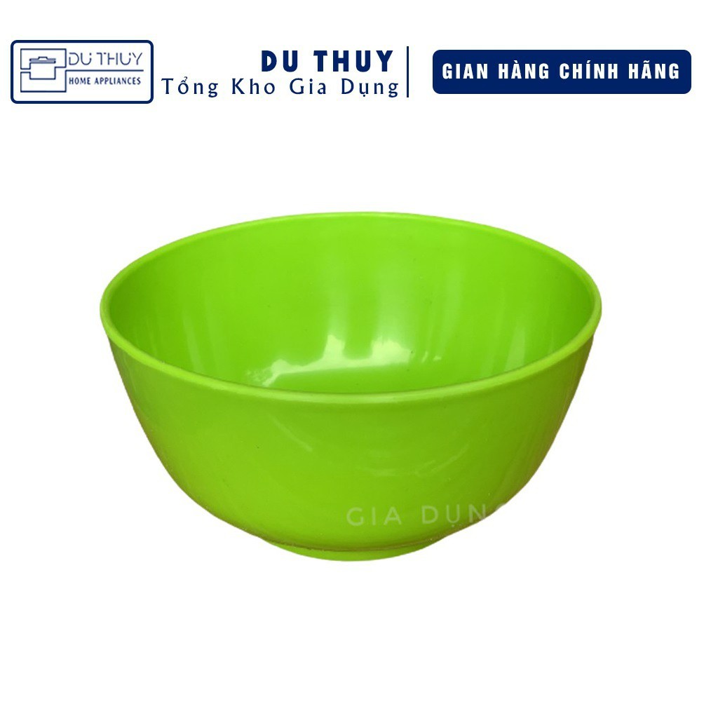 Chén nhựa ăn cơm, màu xanh, kích thước 11,3 x 5,5 cm, nhựa dẻo không vỡ, an toàn sức khỏe của gia dụng Du Thủy