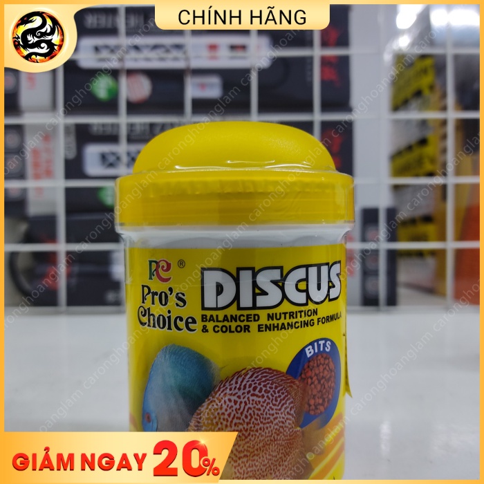 Thức ăn cho cá Dĩa Pro’s Choice Discus -60g cám dành cho cá dĩa giàu dinh dưỡng | Hoàng Lam Arowana