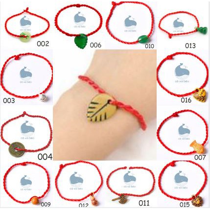 {Sale 1k - Chọn mẫu] Vòng tay chỉ đỏ may mắn nhiều hình dễ thương vòng tay gỗ lục lạc đồng xu | BigBuy360 - bigbuy360.vn