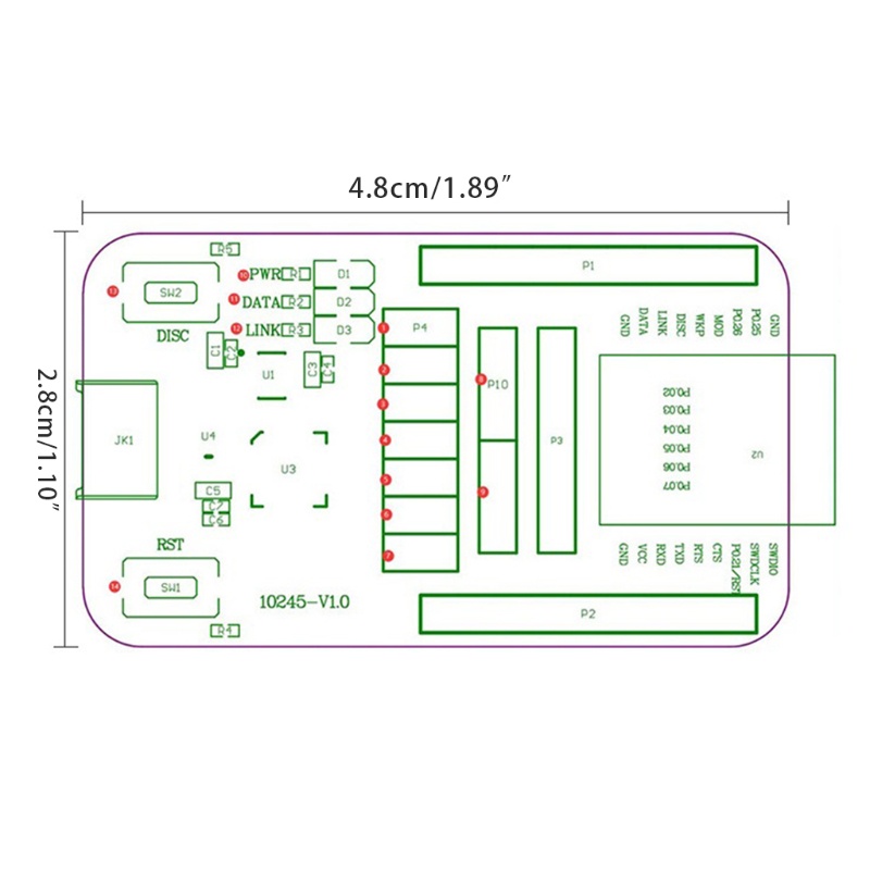 Bảng Mạch Phát Triển USB Shas NRF51810 Bluetooth-BLE5 0