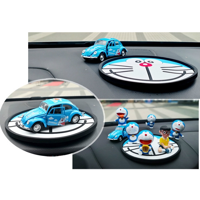 Thảm PVC Chống Trượt 18cm Họa Tiết Doraemon Dễ Thương Dùng Trang Trí Xe Hơi