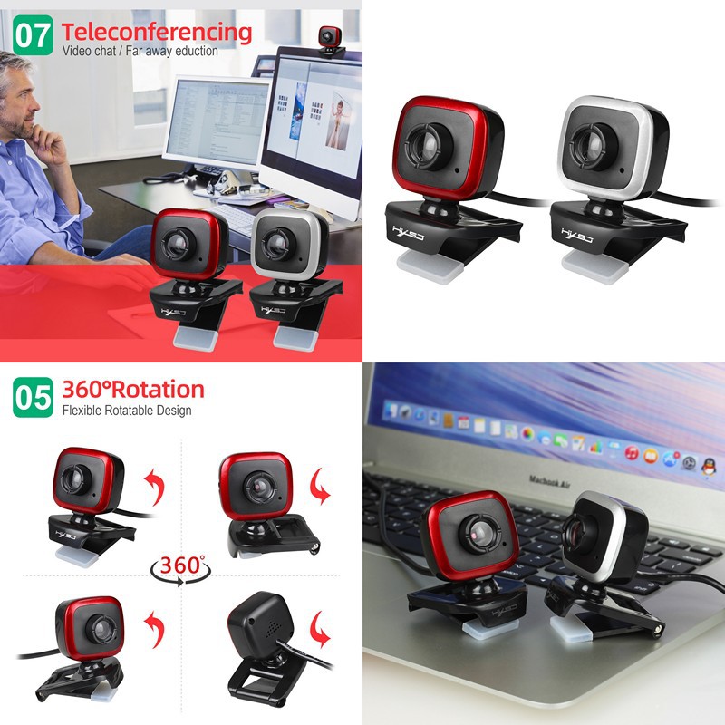 Webcam HXSJ A849 Silver cho máy tính | BigBuy360 - bigbuy360.vn