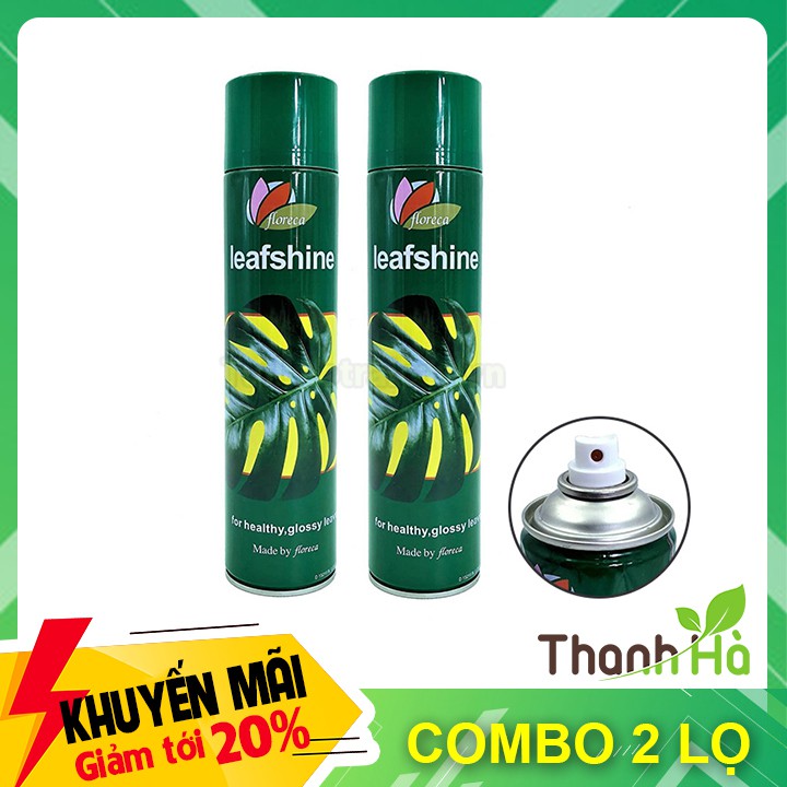 2 chai - Chất làm bóng lá tươi lá cho cây văn phòng , cây cảnh Leafshine - T50.1