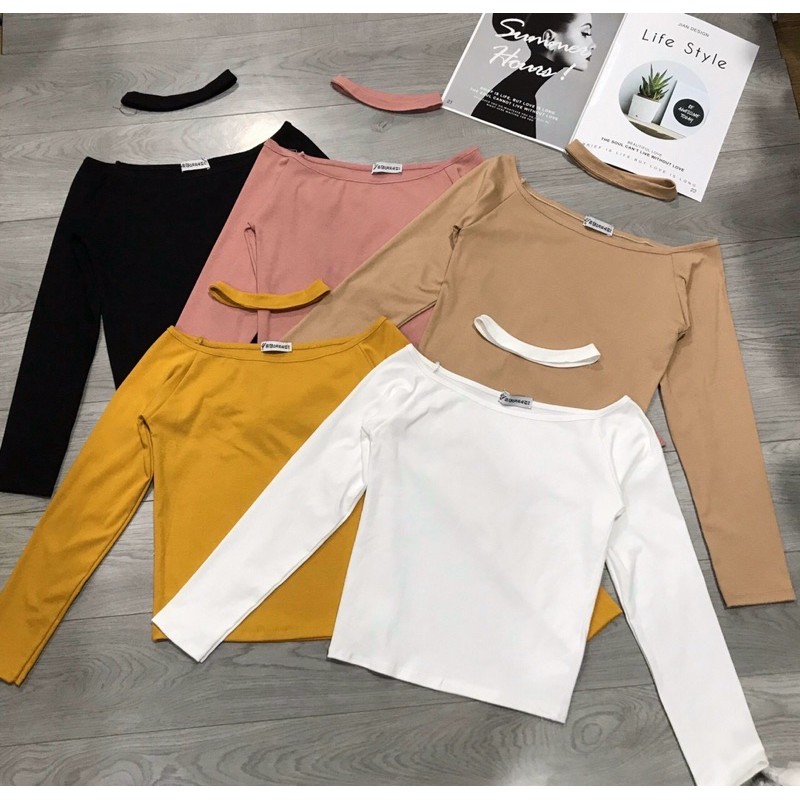 Áo trễ vai chocker rời