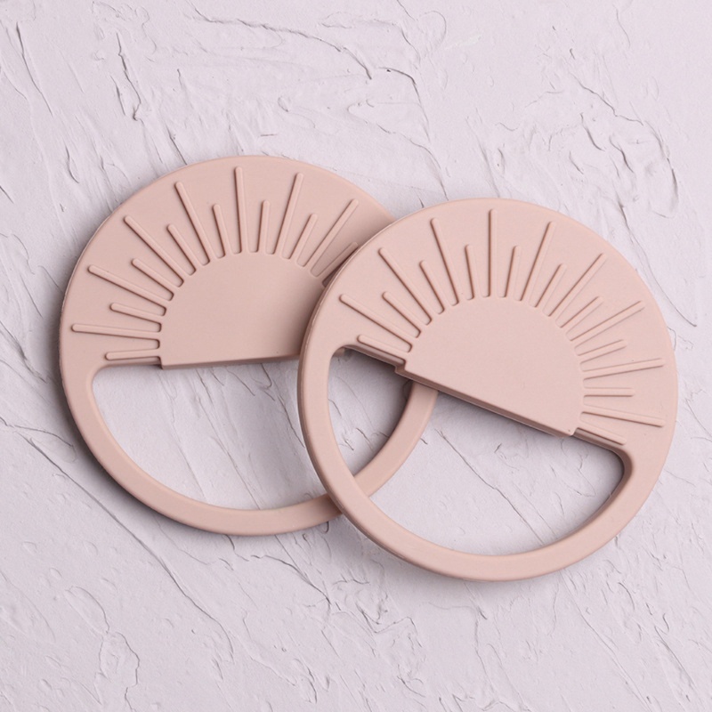 Dụng Cụ Kẹp Núm Vú Giả Bằng Silicone Cấp Thực Phẩm DIY Bảo Vệ Ngón Tay Cho Bé Mọc Răng