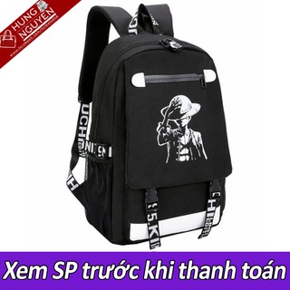 [KM giảm giá tháng 5] Balo phát quang hình Luffy đựng Laptop (tặng khóa chống trộm, cáp USB)