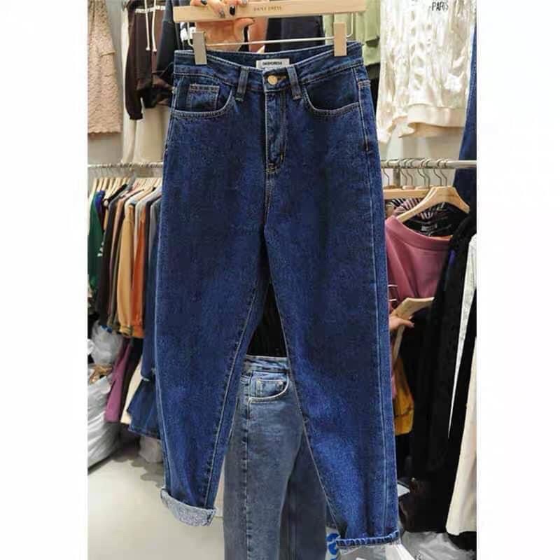 [Bigsize 40-93kg] Quần Baggy Nam Nữ, Rách 1 Đùi L vừa , Đậm/ Nhạt, Lưng Cao Trên Rốn Siêu Đẹp