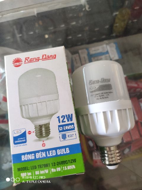 Đèn led 12w 12v  rạng đông siêu sáng ánh sáng trắng