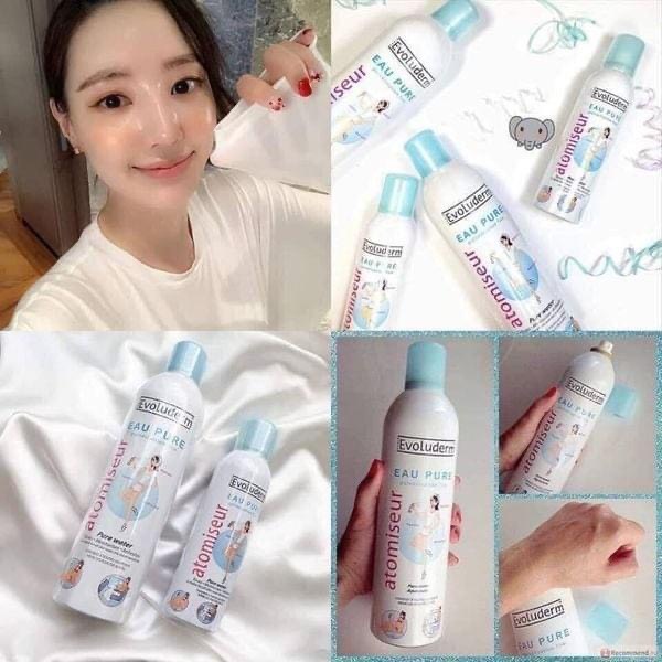 Xịt Khoáng Evoluderm Pháp 150ml/400ml,Cấp Nước Làm Dịu Da,  Xịt khoáng Chính Hãng