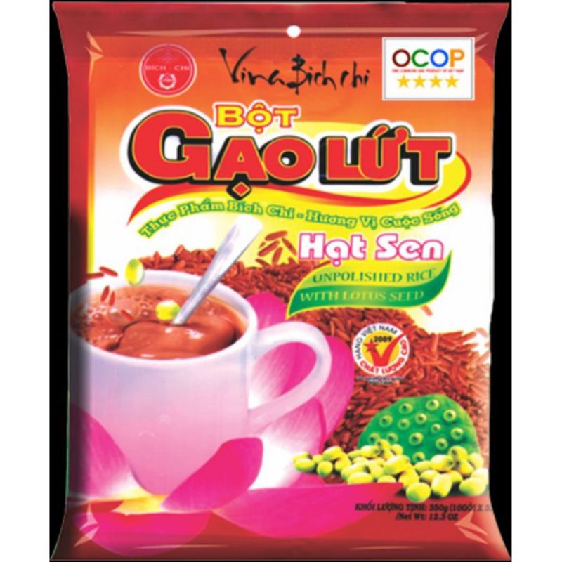 COMBO BA BỊCH BỘT GẠO LỨC + HẠT SEN BÍCH CHI CHÍNH HÃNG 350G