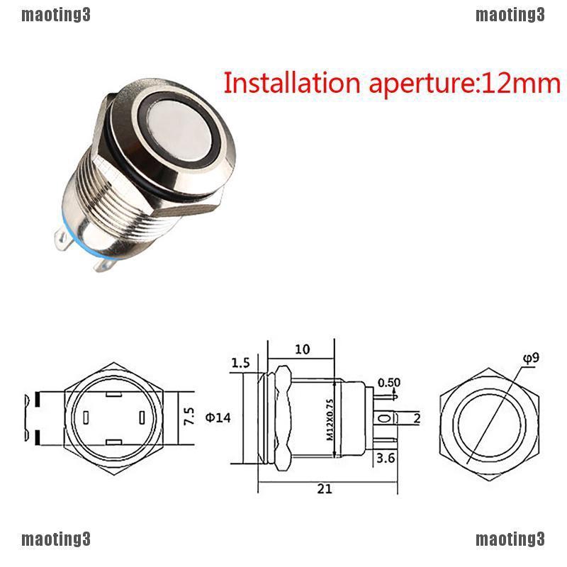 Công Tắc Đèn LED 12mm