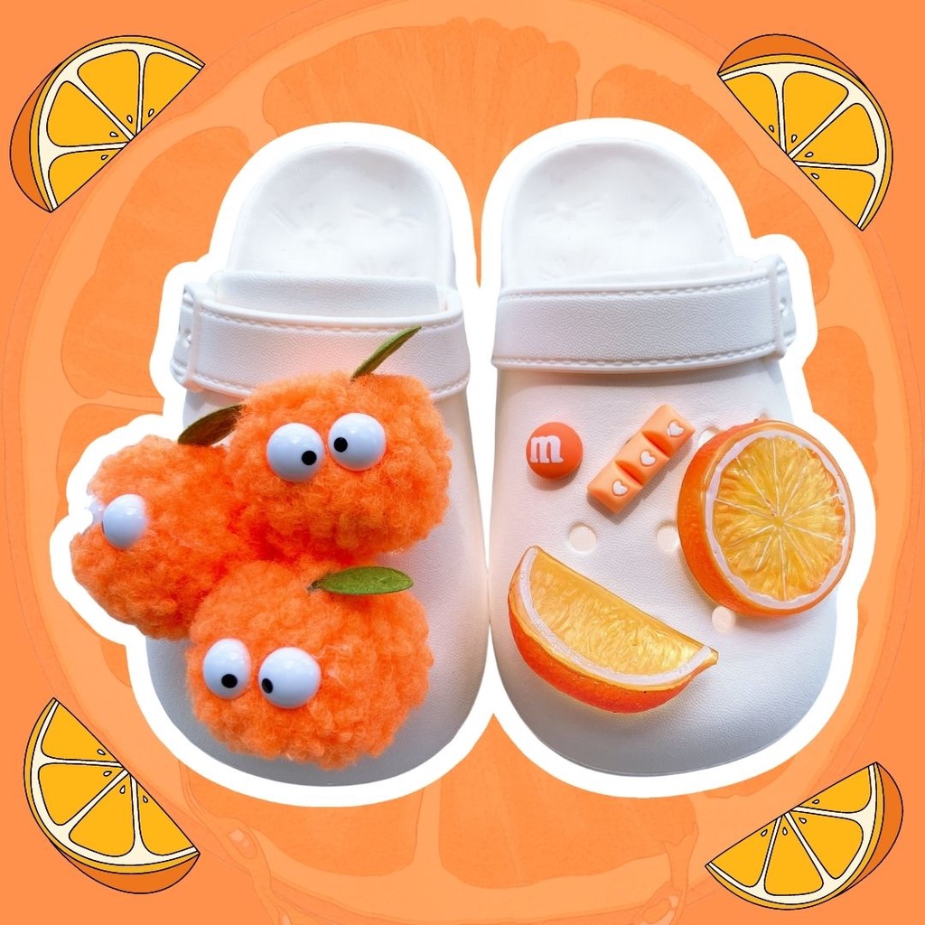 sticker gắn dép cross charm gắn dép crossDép Crocs Quai Chéo Chống Trượt Thời Trang Đi Biển Cho Nữ
