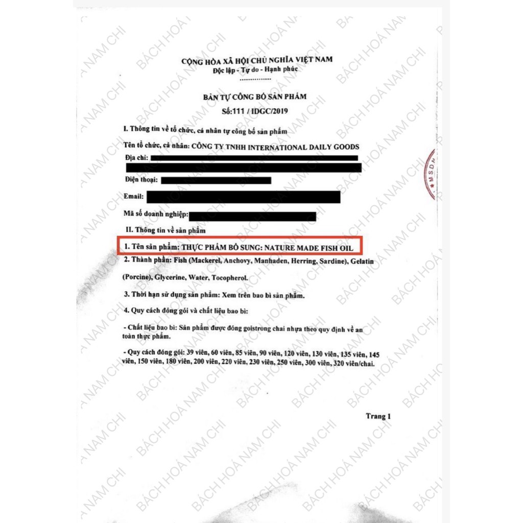 Viên Uống Bổ Sung Dầu Cá Nature Made Fish Oil 1200mg Chuẩn Hàng Mỹ Costco USA