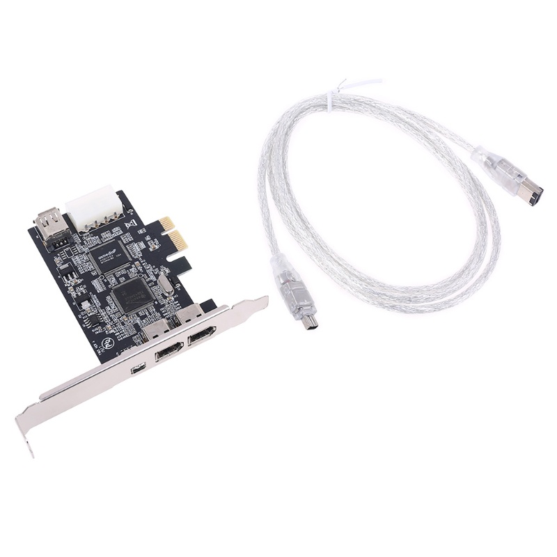 Dây Cáp Thẻ Mở Rộng 3 Cổng PCIe PCI Dành Cho Express 1394B &amp; 1394A TI XIO2
