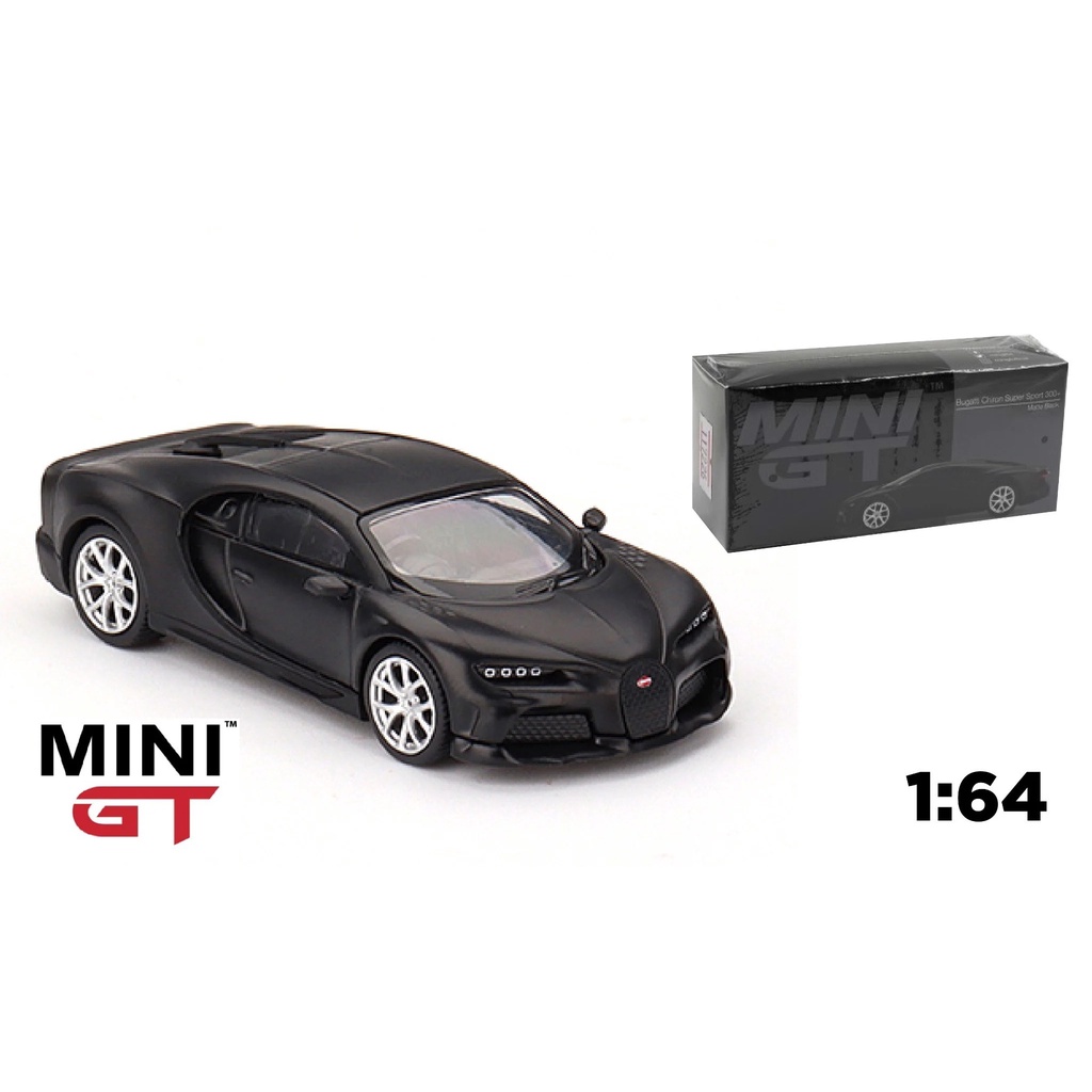 Mô hình xe Bugatti Chiron Super Sport 300+ Matte Black LHD 1:64 MiniGT