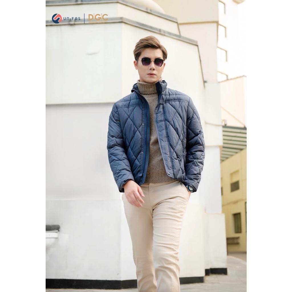 Áo khoác Nam 3 lớp chần chéo DGCs chất liệu vải gió cao cấp chống nước WAJK1834M