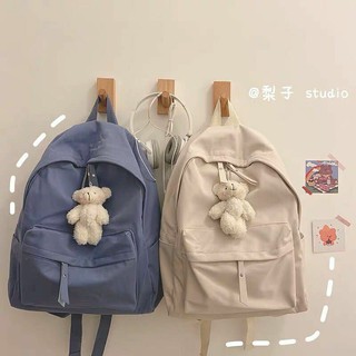 Balo basic, balo nữ thời trang . balo trơn dây kéo da