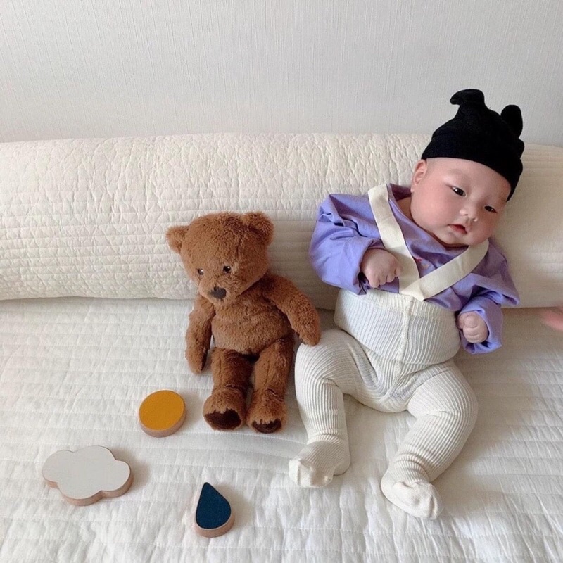 Mũ cotton tai chuột mickey cho bé - mũ trùm đầu