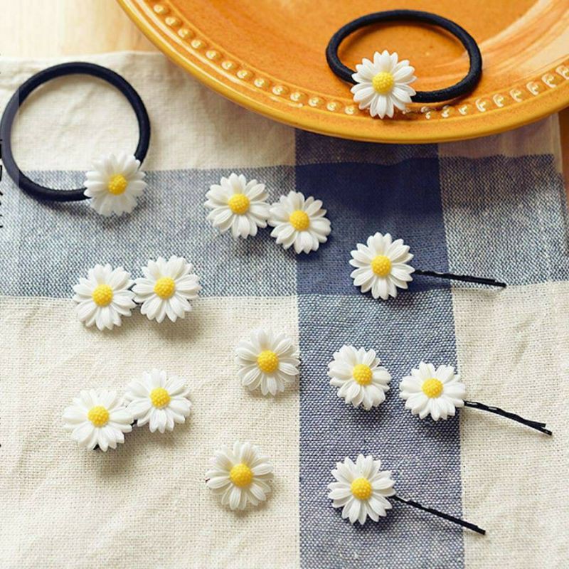 HOT | KẸP TÓC HOẶC DÂY BUỘC TÓC HOA CÚC CỰC XINH | VIDEO THẬT | KISS PLAZA