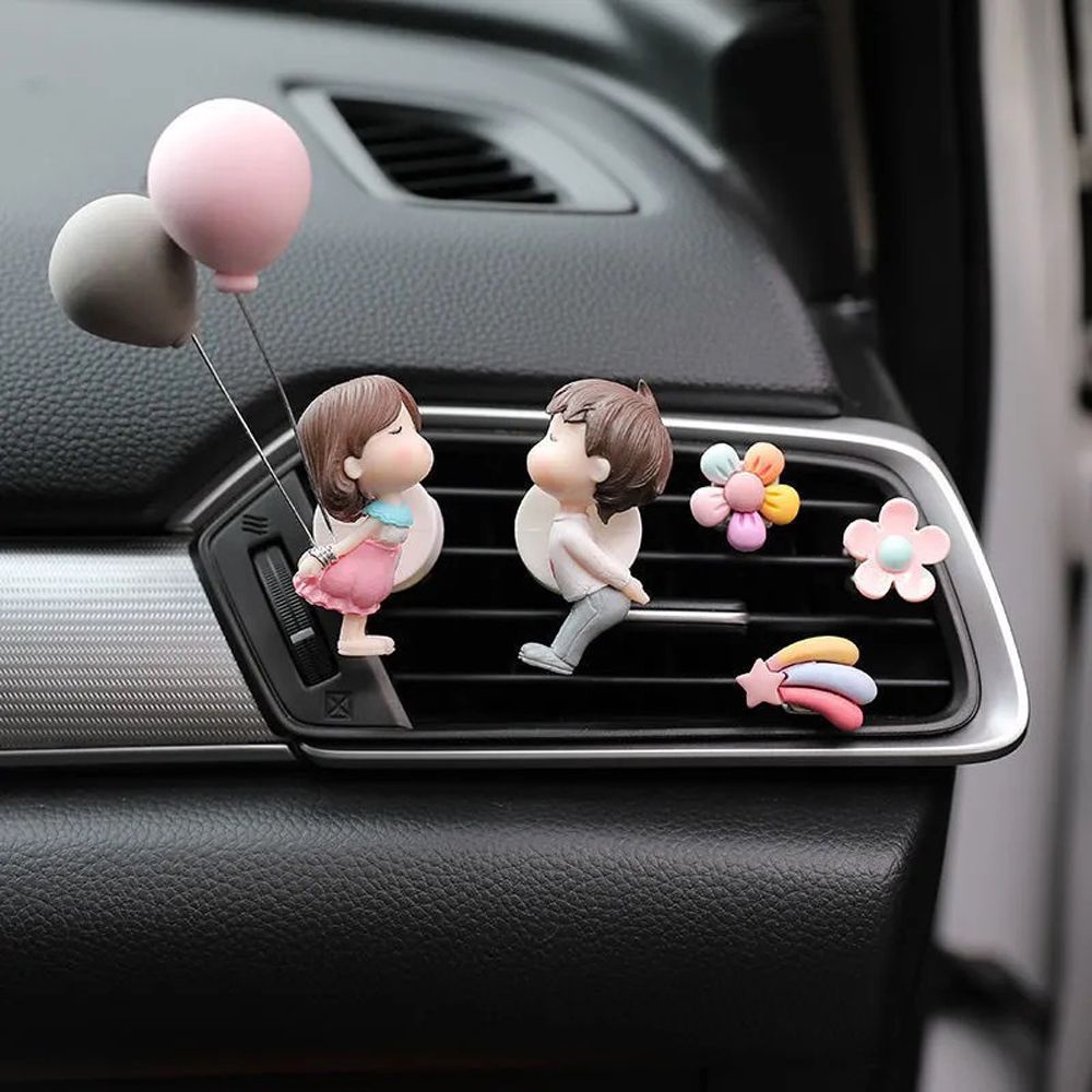 AARON1 Easy to Install Aromatherapy Clip Purify the Air Air Outlet Car Air Freshener Scent Aromas Diffuser Car Accessories Auto Interior Accessories Outlet Aroma Diffuser Gifts Lovely Couple Perfume Clip