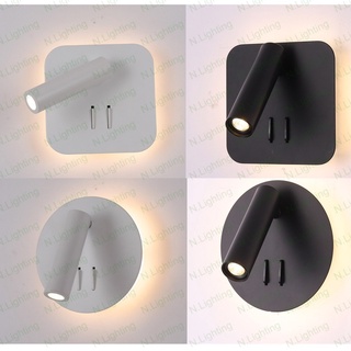 Đèn LED gắn vách tường đọc sách - Đèn đọc sách gắn tab đầu giường VL 3421 - GT469