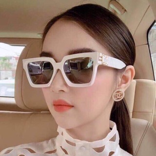 Kính mát nam nữ mẫu hót viền trắng mã L01