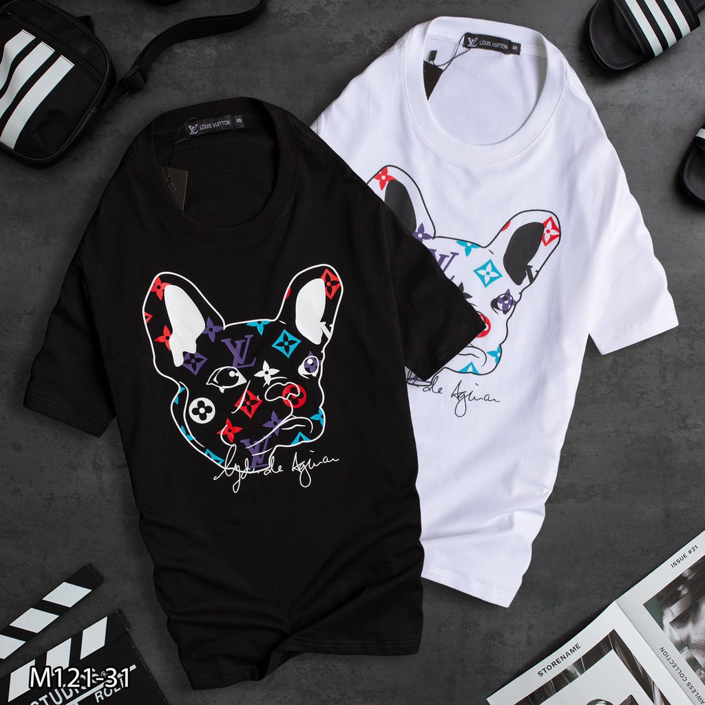 Áo thun nam tay ngắnLV-044 vải cotton mịn đẹp