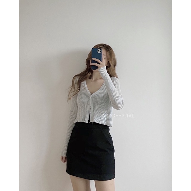 KAYY. Áo khoác len mỏng 1 khuy - Cmvt